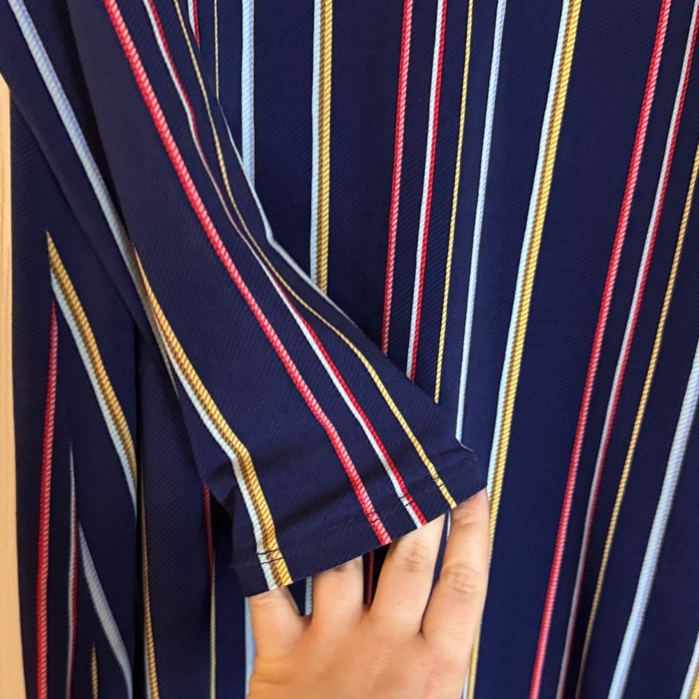 Bcbgeneration Multicolor Striped Long Sleeve Dress - image 3